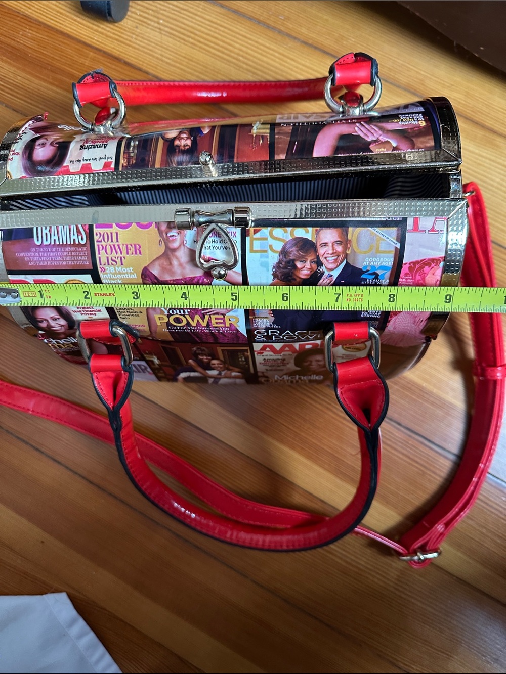 Michelle Obama Magazine Cover Handbag- Everyday Statement Bag - Picture 12 of 15